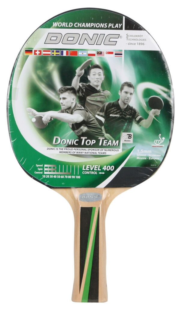 detail pálka na stolní tenis Donic Top Team 400