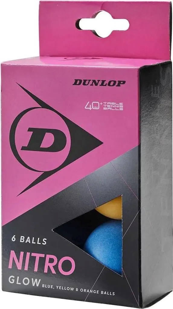 detail míčky na stolní tenis Dunlop Nitro