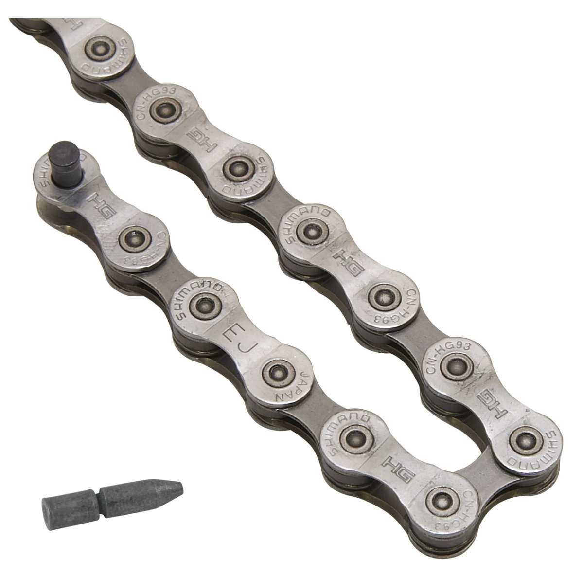 detail řetěz Shimano CN - HG93 stříbrný balený 9k