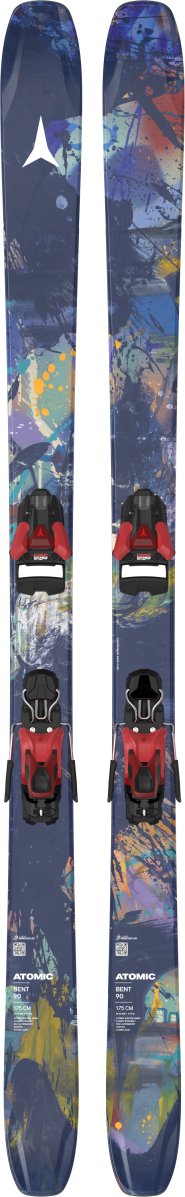 detail freeridové lyže Atomic Bent 90 + STR 12 GW