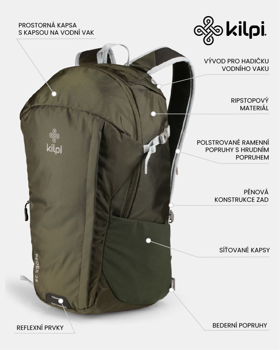 detail turistický batoh Kilpi Pedes 25 - U