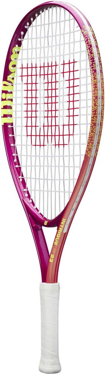 detail dětská tenisová raketa Wilson Intrigue 23 Girls