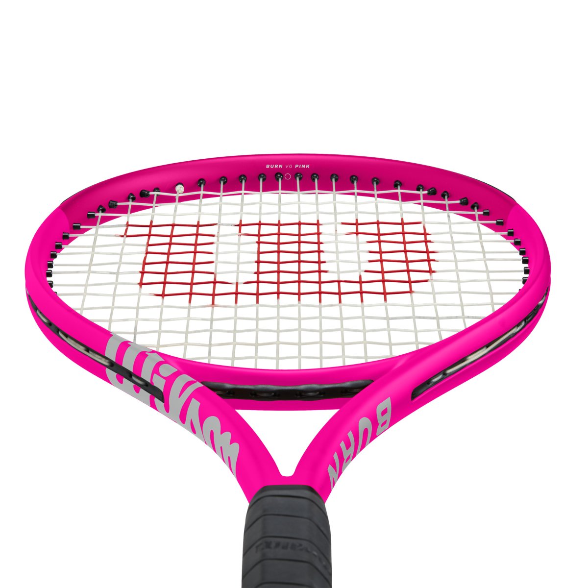 detail tenisová raketa Wilson Burn Pink 105 S V6.0