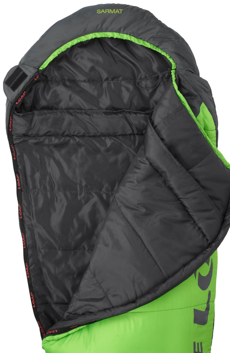 detail spací pytel mumie Loap Sarmat