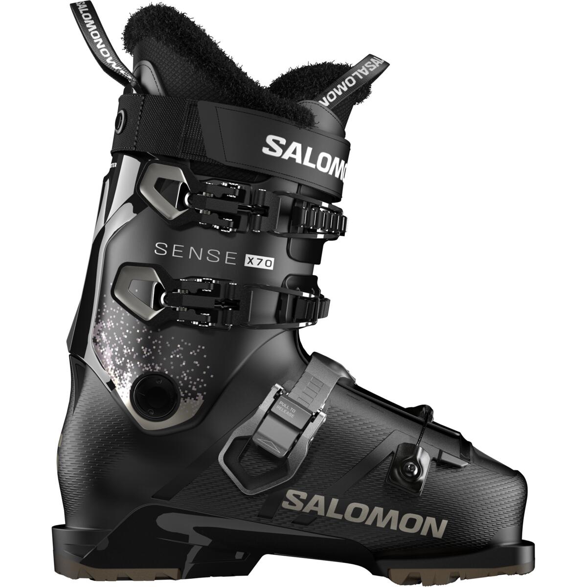 detail dámské lyžáky Salomon Sense X70 W GW