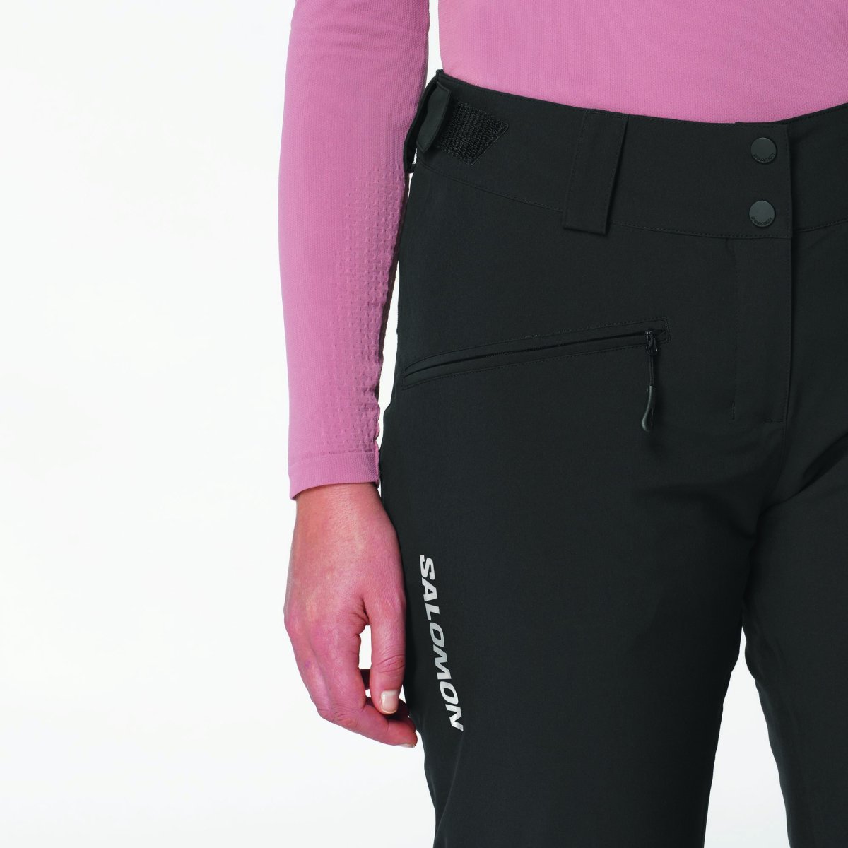 detail dámské lyžařské kalhoty Salomon Edge Pant W