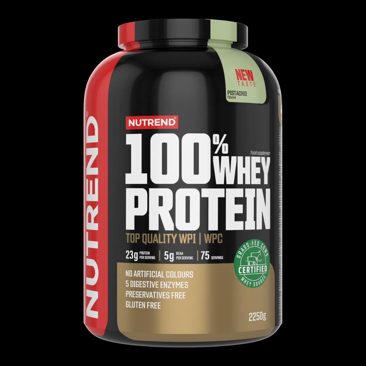 detail protein Nutrend 100% Whey Protein 100g=61,77Kč