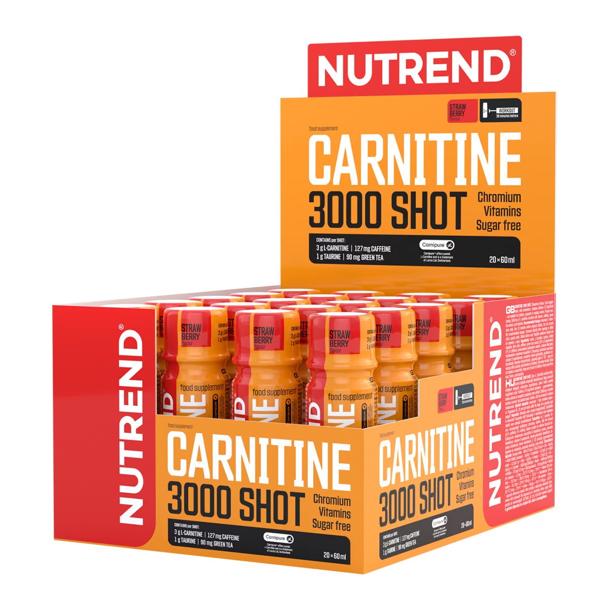 detail shot Nutrend Carnitine 3000 10ml=6,16Kč