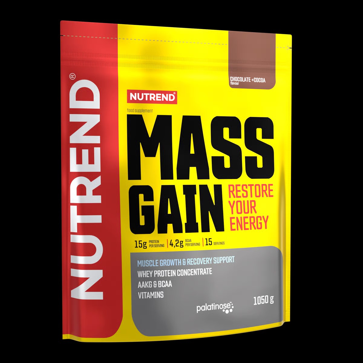 detail gainer Nutrend Mass Gain 100g=43,8Kč