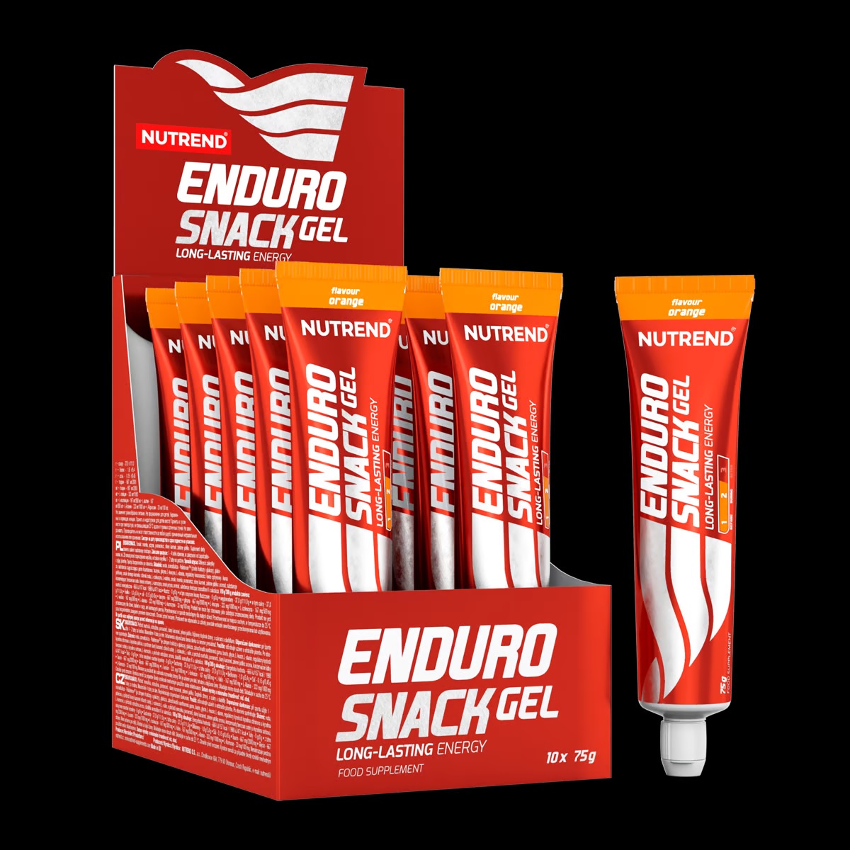 detail gel Nutrend Endurosnack tuba 75g 10g=6,6Kč