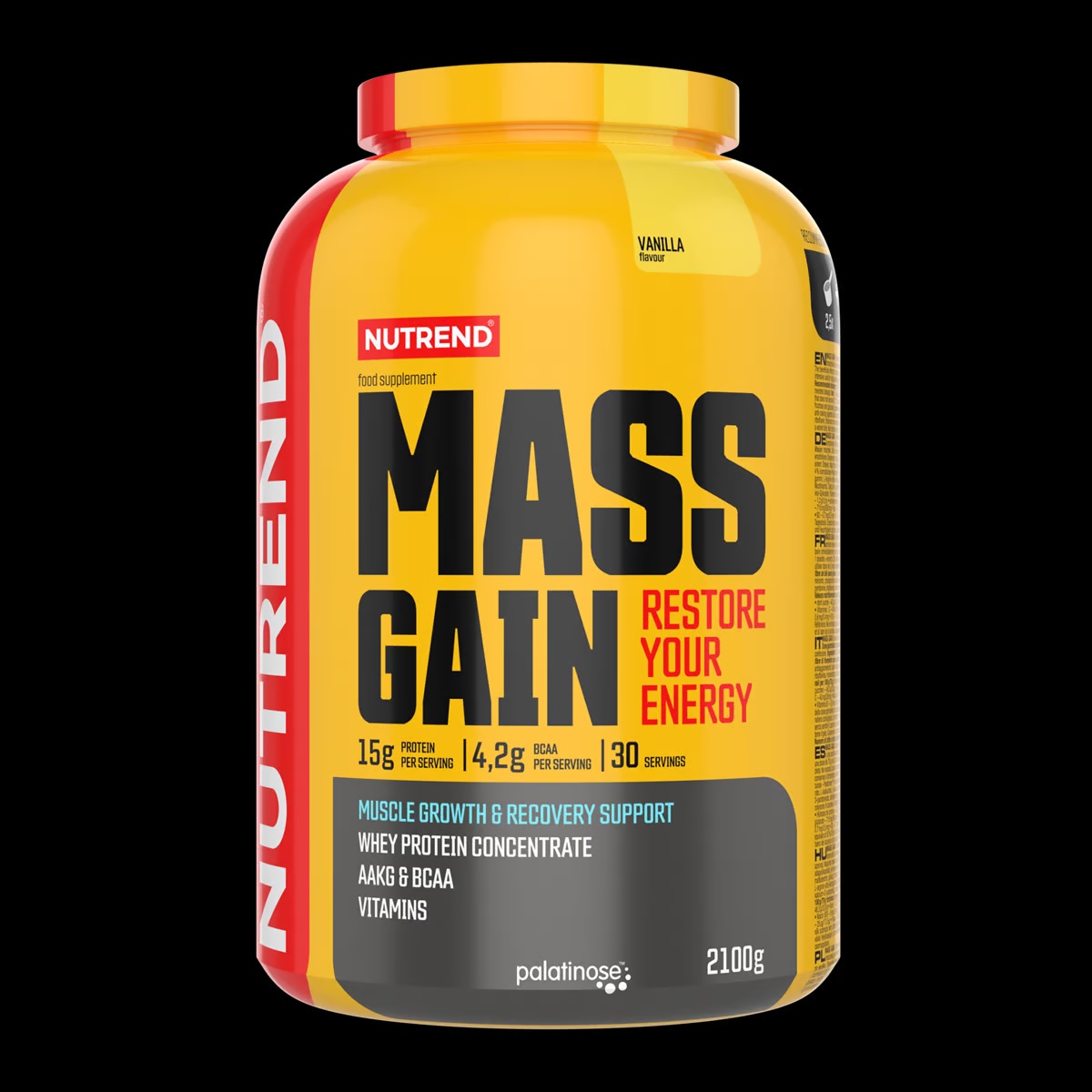 detail gainer Nutrend MASS GAIN 100g = 39Kč