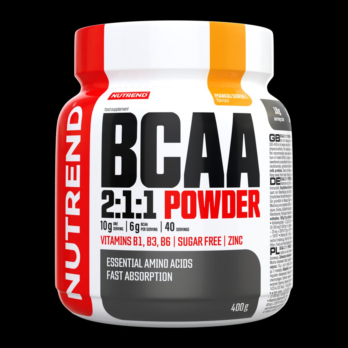 detail nápoj Nutrend BCAA 2:1:1 Powder 10g = 13,75Kč