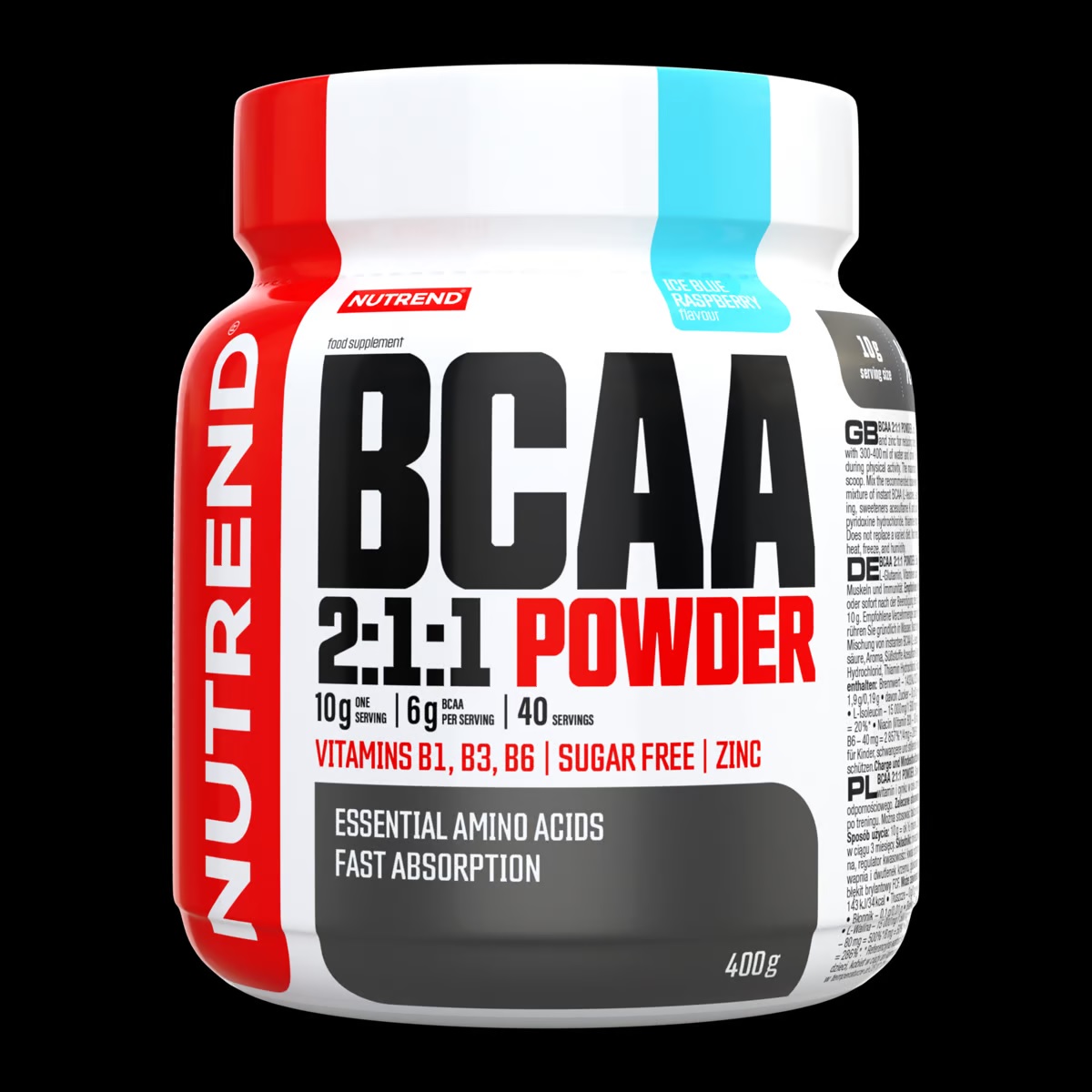 detail nápoj Nutrend BCAA 2:1:1 Powder 10g = 13,75Kč