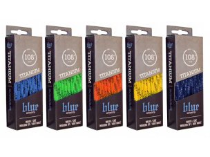 tkaničky do bruslí Blue Sports Titanium