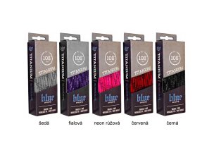 tkaničky do bruslí Blue Sports Titanium