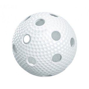 míček folrbal Salming Aero Ball bílý