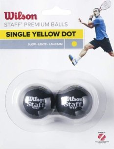squashové míčky Wilson Staff Squash 2 Pack