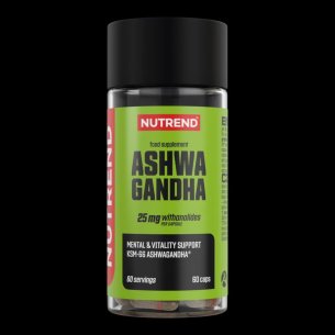 tablety Nutrend Ashwagandha 60 kaps. 1kaps.= 4,48Kč