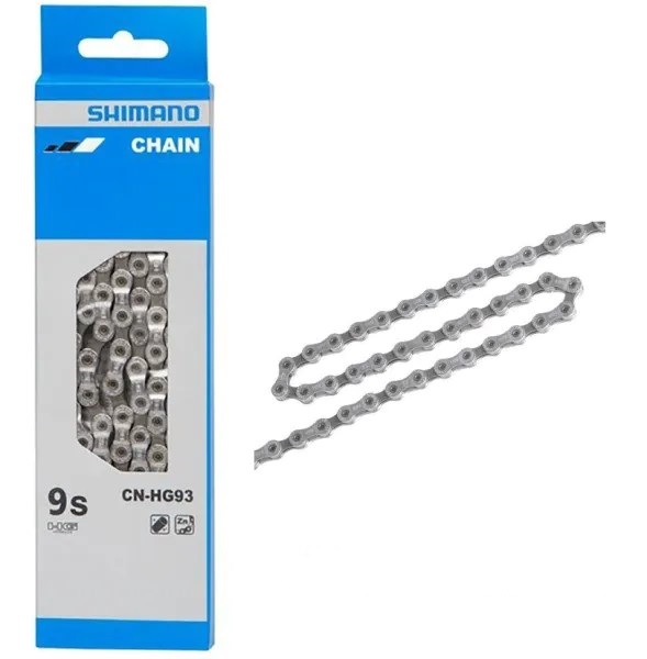 detail řetěz Shimano CN-HG93 9 rychl. 116čl. s čepem