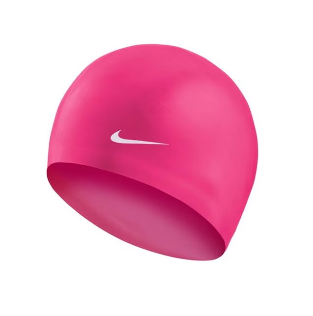 detail plavecká čepice Nike Solid Silicon Junior