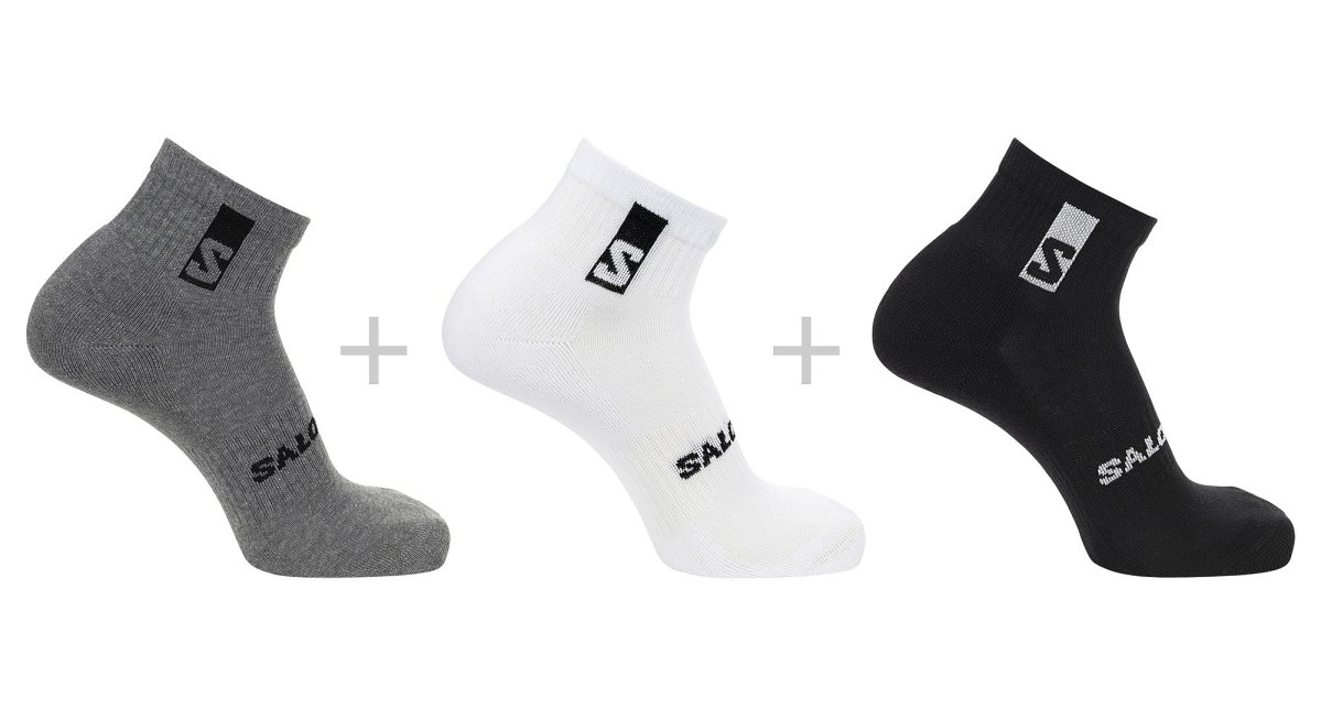 detail ponožky Salomon Everyday Ankle 3 - Pack