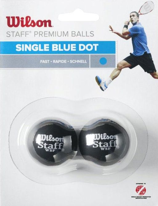 detail squashové míčky Wilson Staff Squash 2 Pack
