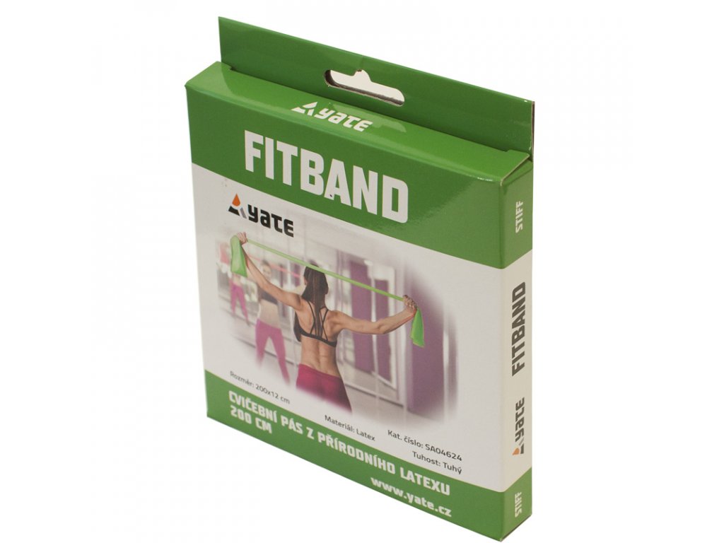 detail fit band 200x12cm tuhý zeelený