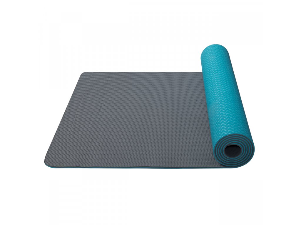 detail podložka Yate Yoga Mat dvouvrstvá tyrkys
