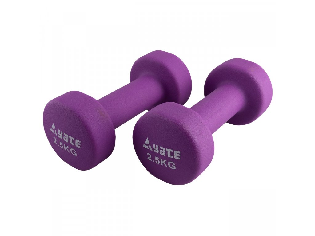 detail činky neopren Yate 2,5kg /pár