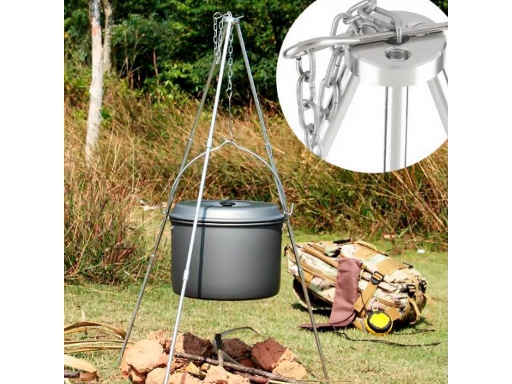 detail trojnožka na kotlík skládací Yate