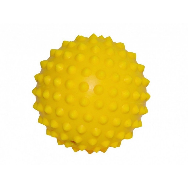 detail míček masážní Activa Yate 9cm žlutý