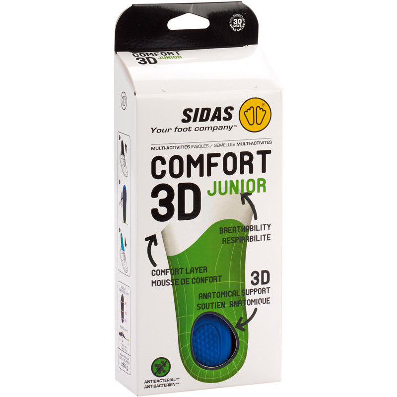 detail vložky do bot Sidas Comfort 3D Junior