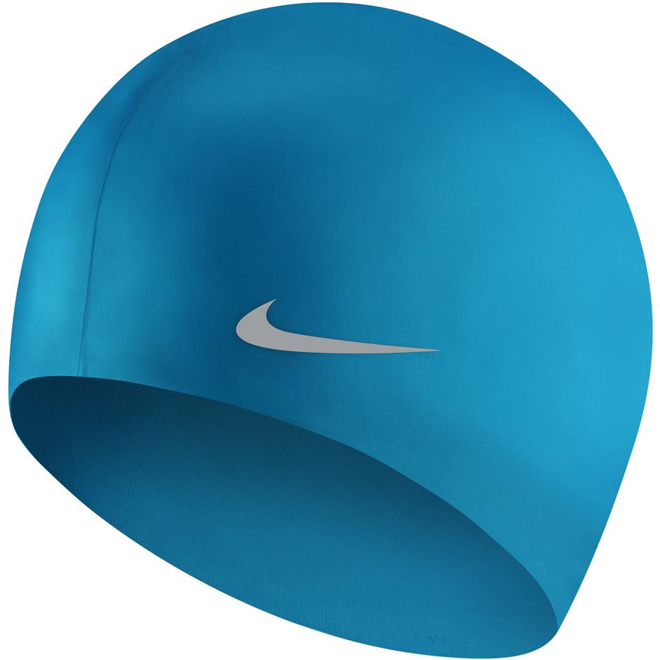 detail plavecká čepice Nike Solid Silicon Junior