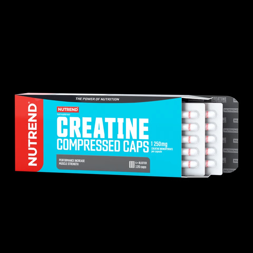 detail kreatin Nutrend Creatine Compressed Caps 120k. 4Kč/kapsle