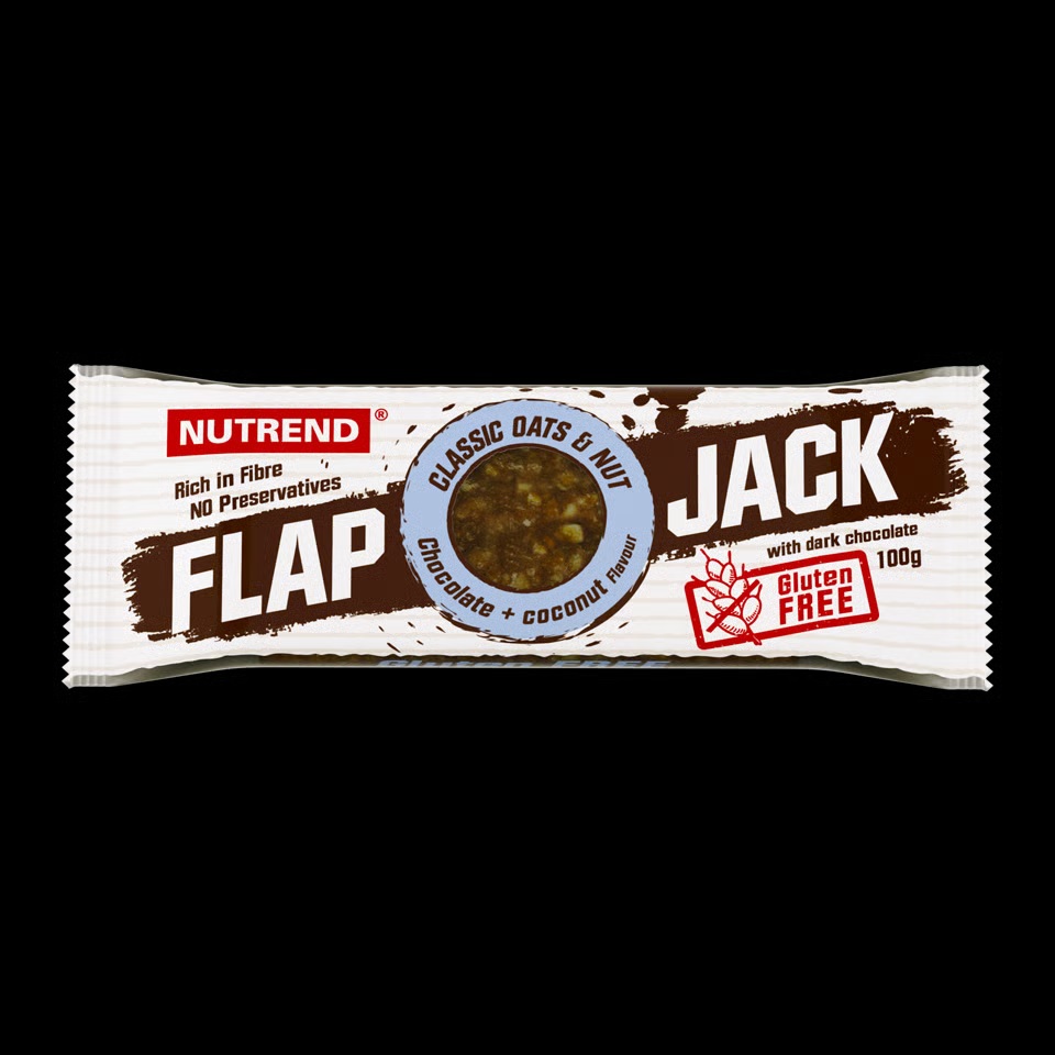 detail tyčinka Nutrend Flapjack Gluten Free 100g 10g=3,9Kč