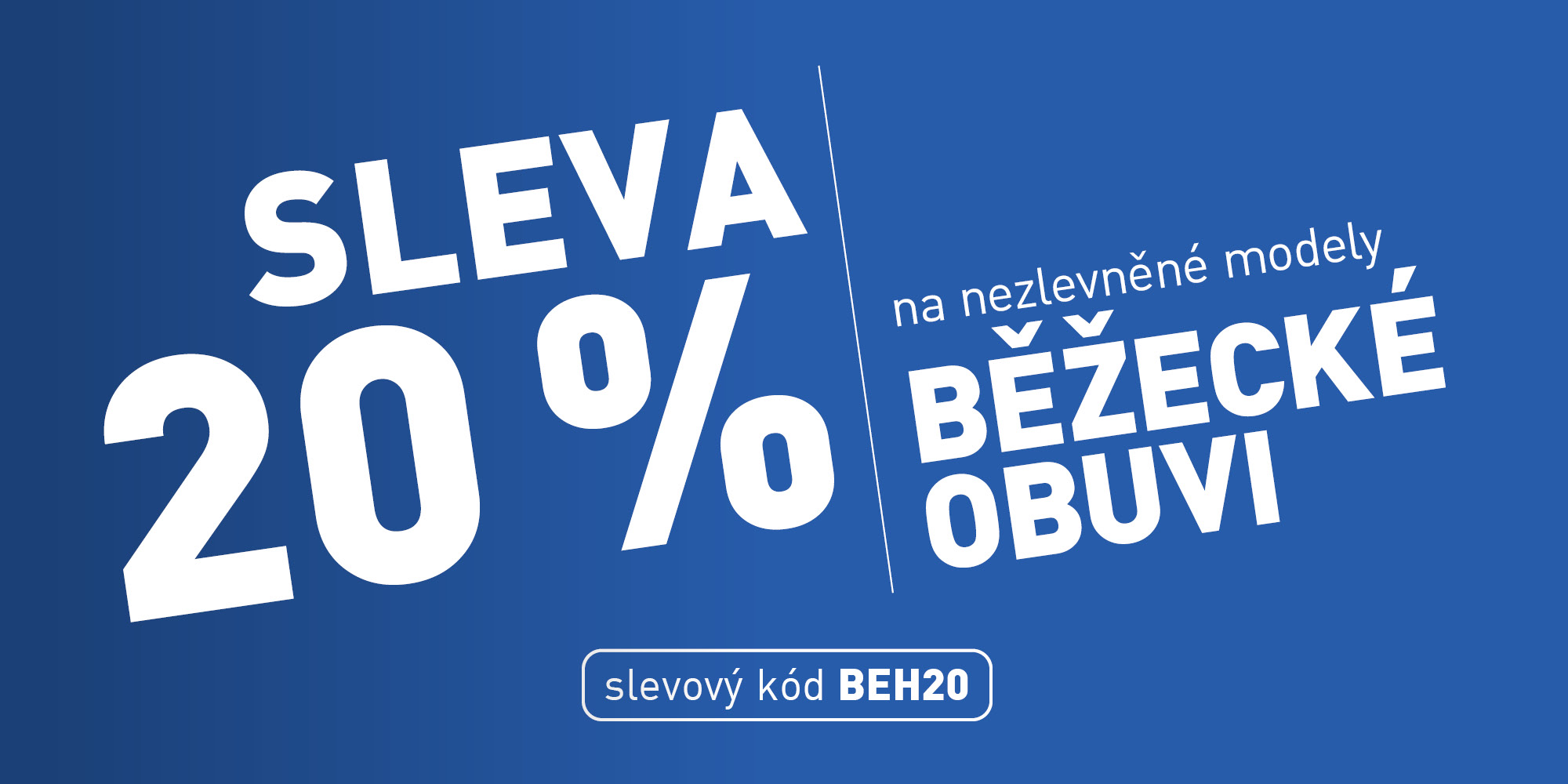 Sleva 20 % na běžěckou obuv